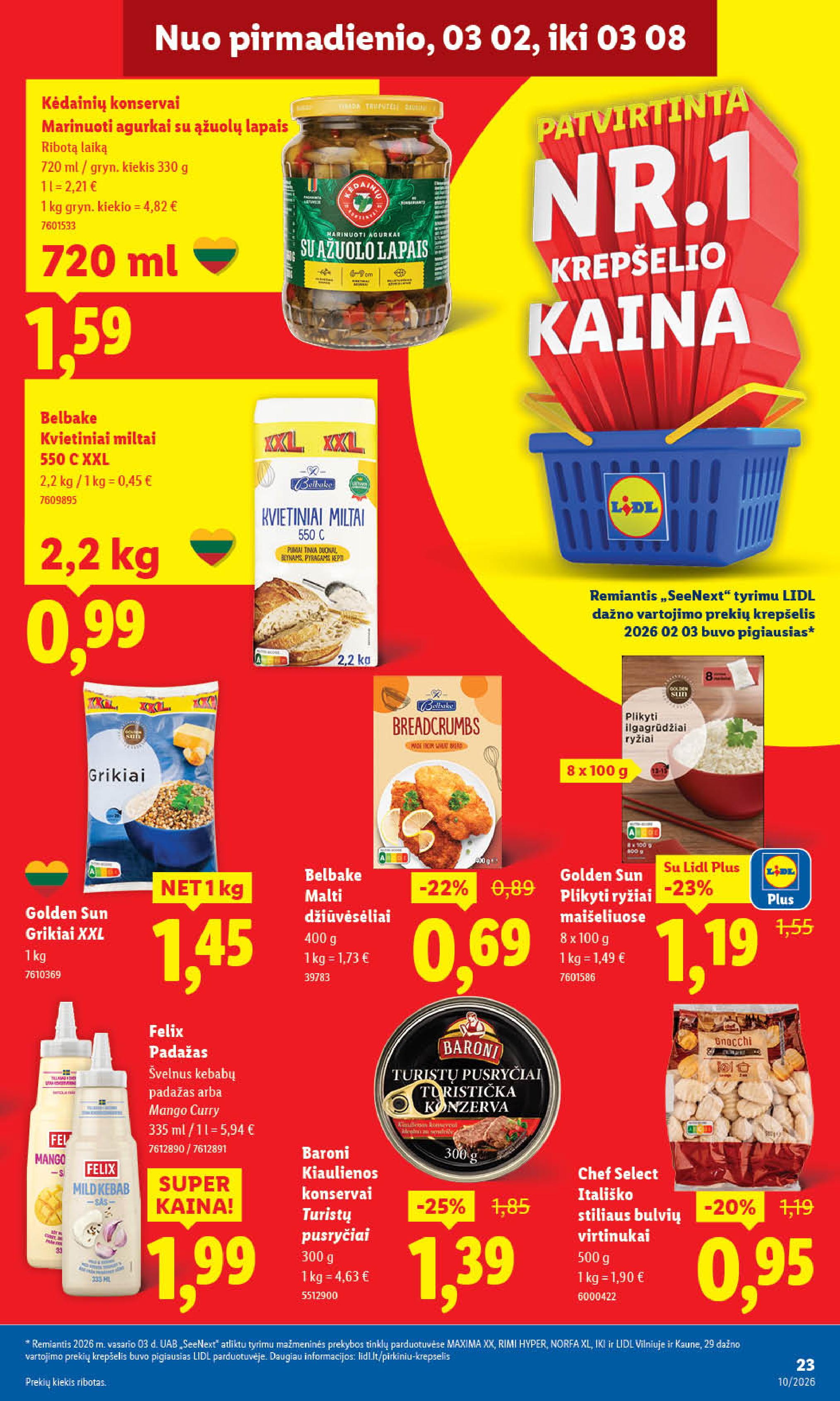 Naujausias LIDL kaininis katalogas 2026.03.02 - 2026.03.08