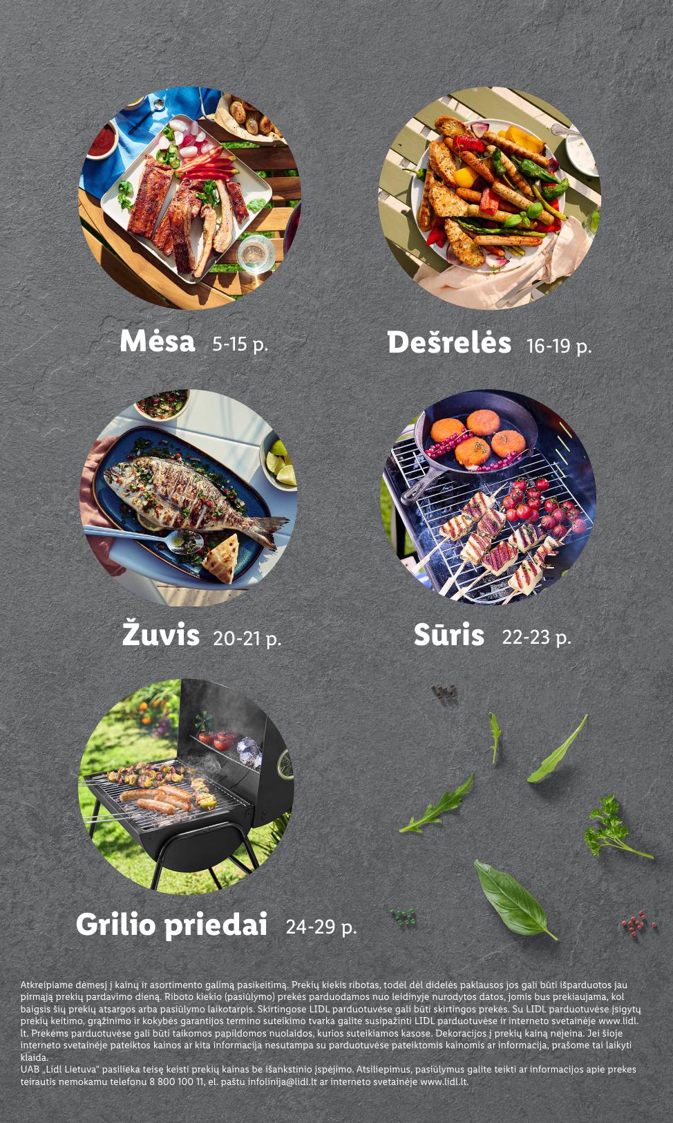 LIDL grilio katalogas "Grilis gardumo, kaina pigumo"