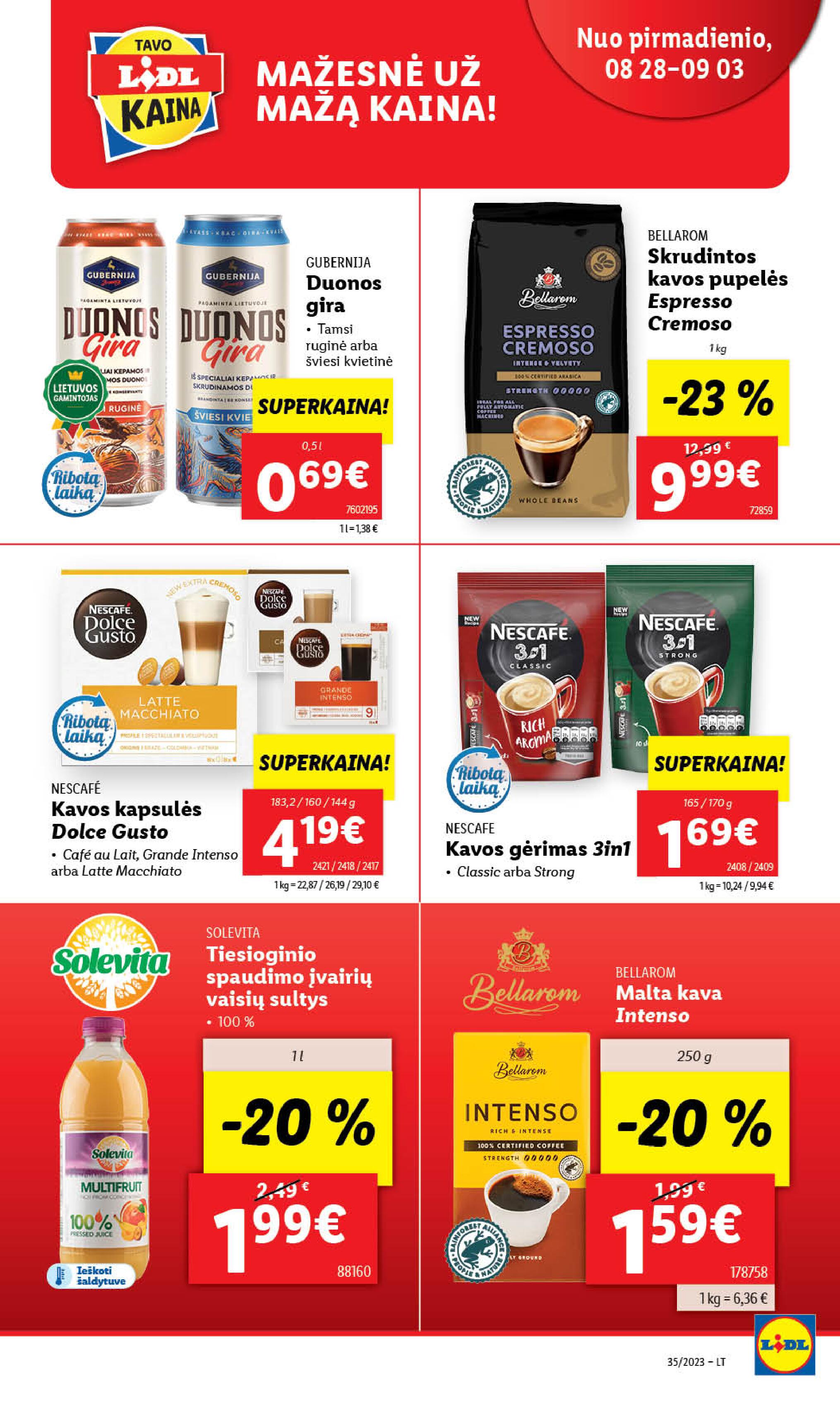 Naujausias LIDL kaininis katalogas 2023.08.28 - 2023.09.03