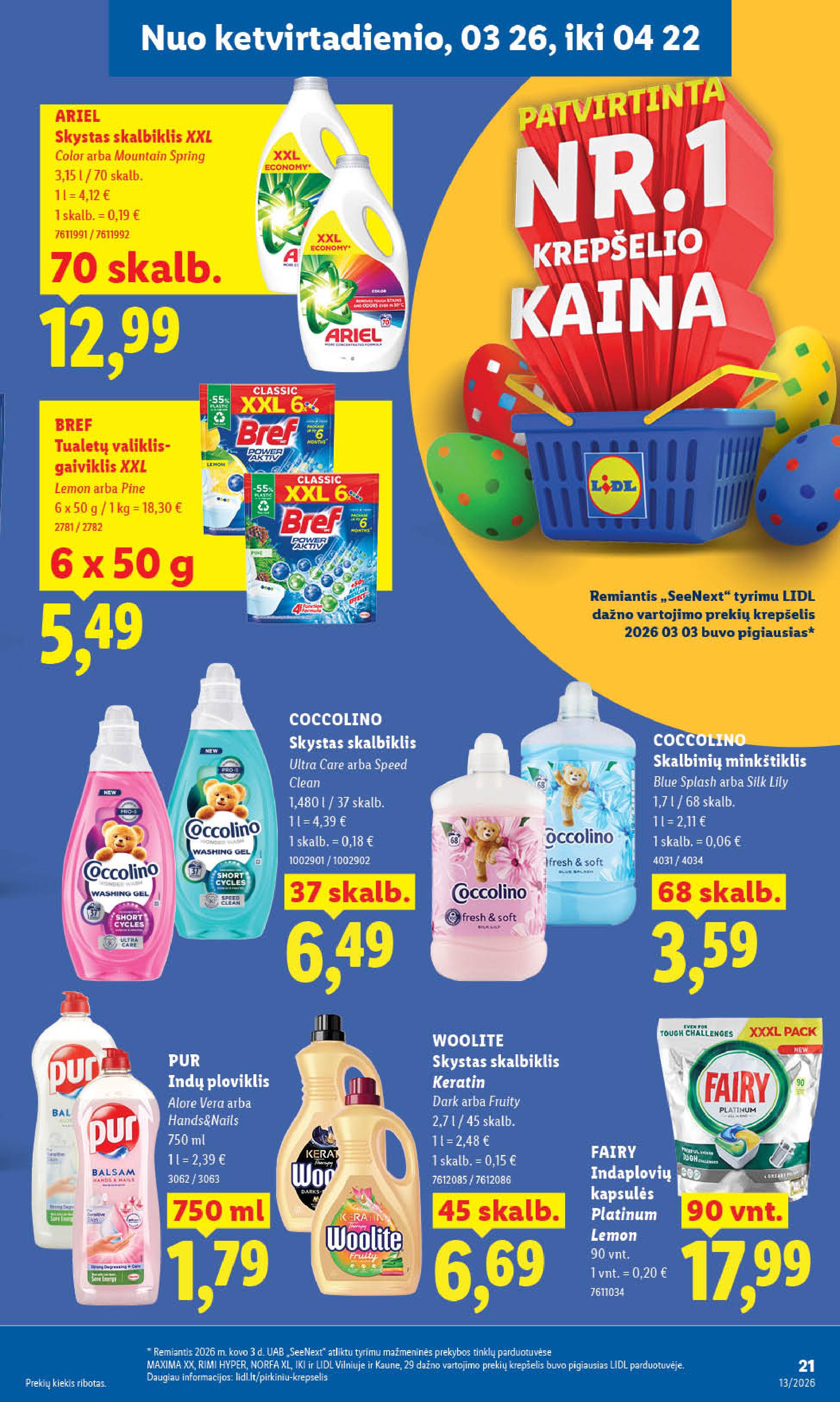 Naujausias LIDL kaininis katalogas 2026.03.23 - 2026.03.29