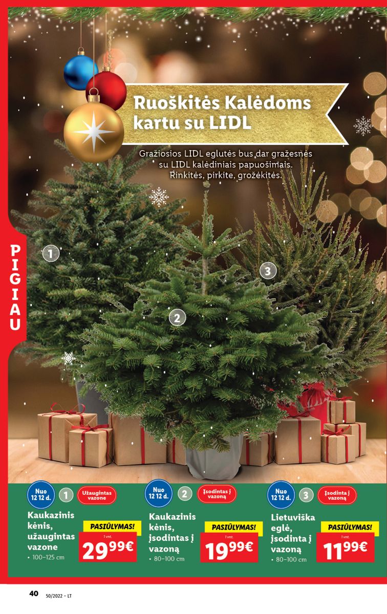 Naujausias LIDL kaininis katalogas 2022.12.12 - 2022.12.18