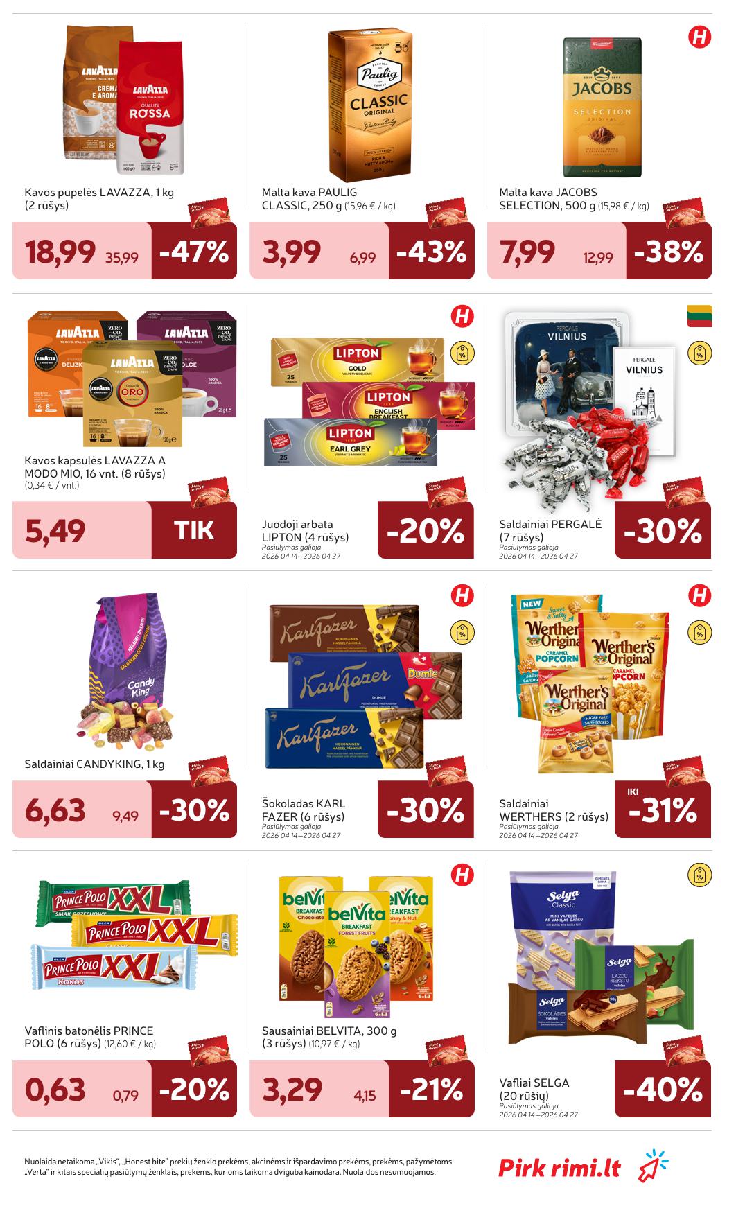 Naujausias RIMI kaininis katalogas 2026.04.14 - 2026.04.20