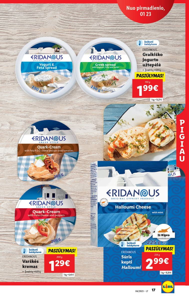 Naujausias LIDL kaininis katalogas 2023.01.23 - 2023.01.29