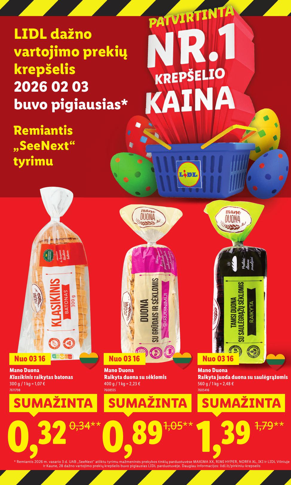 LIDL katalogas "Didysis kainų mažinimas"