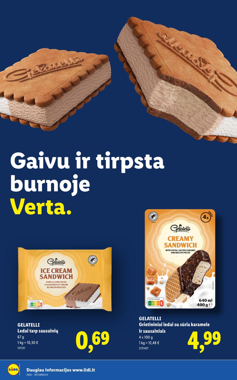 LIDL katalogas "Daugiau ledų, daugiau vasaros"