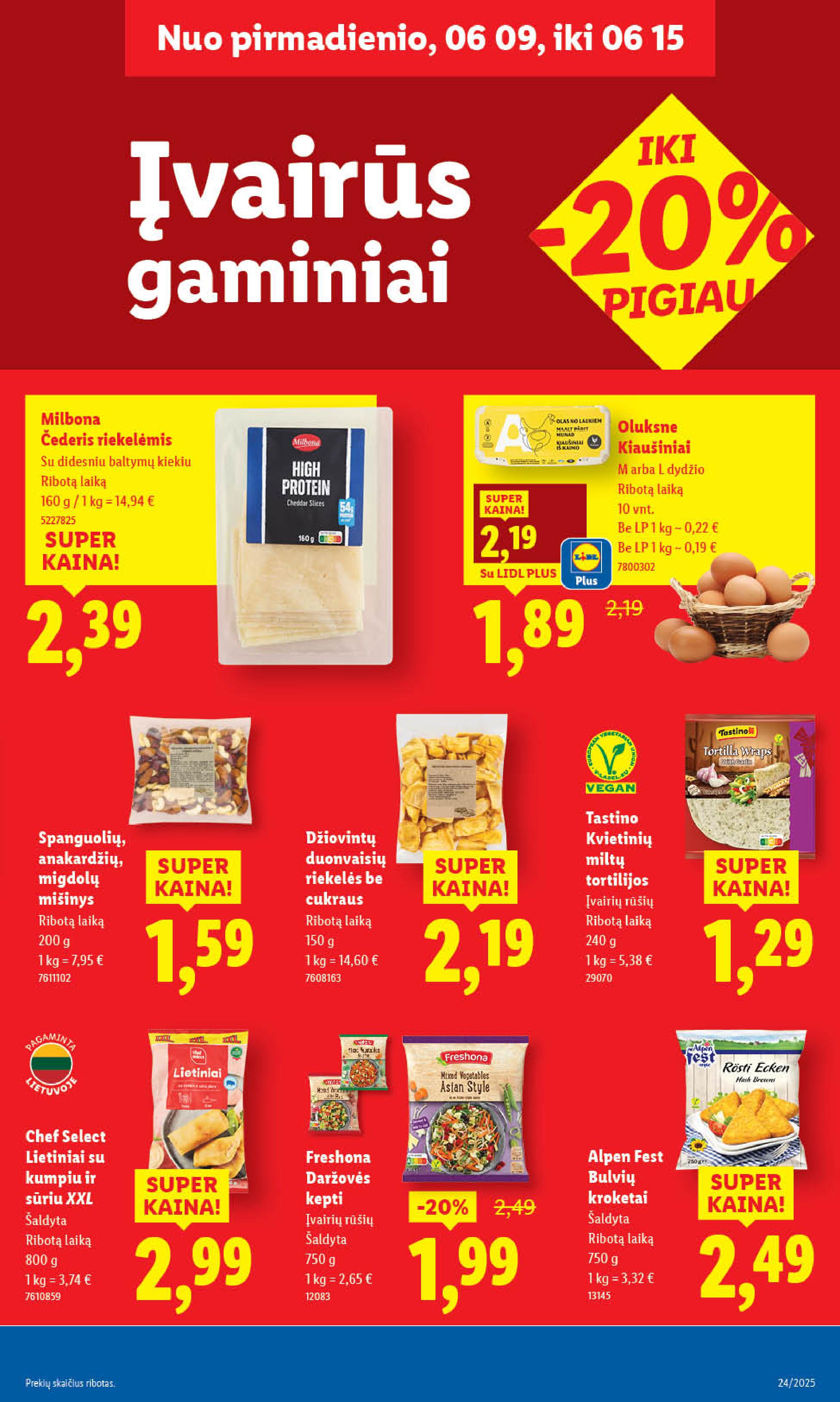 Naujausias LIDL kaininis katalogas 2025.06.09 - 2025.06.15