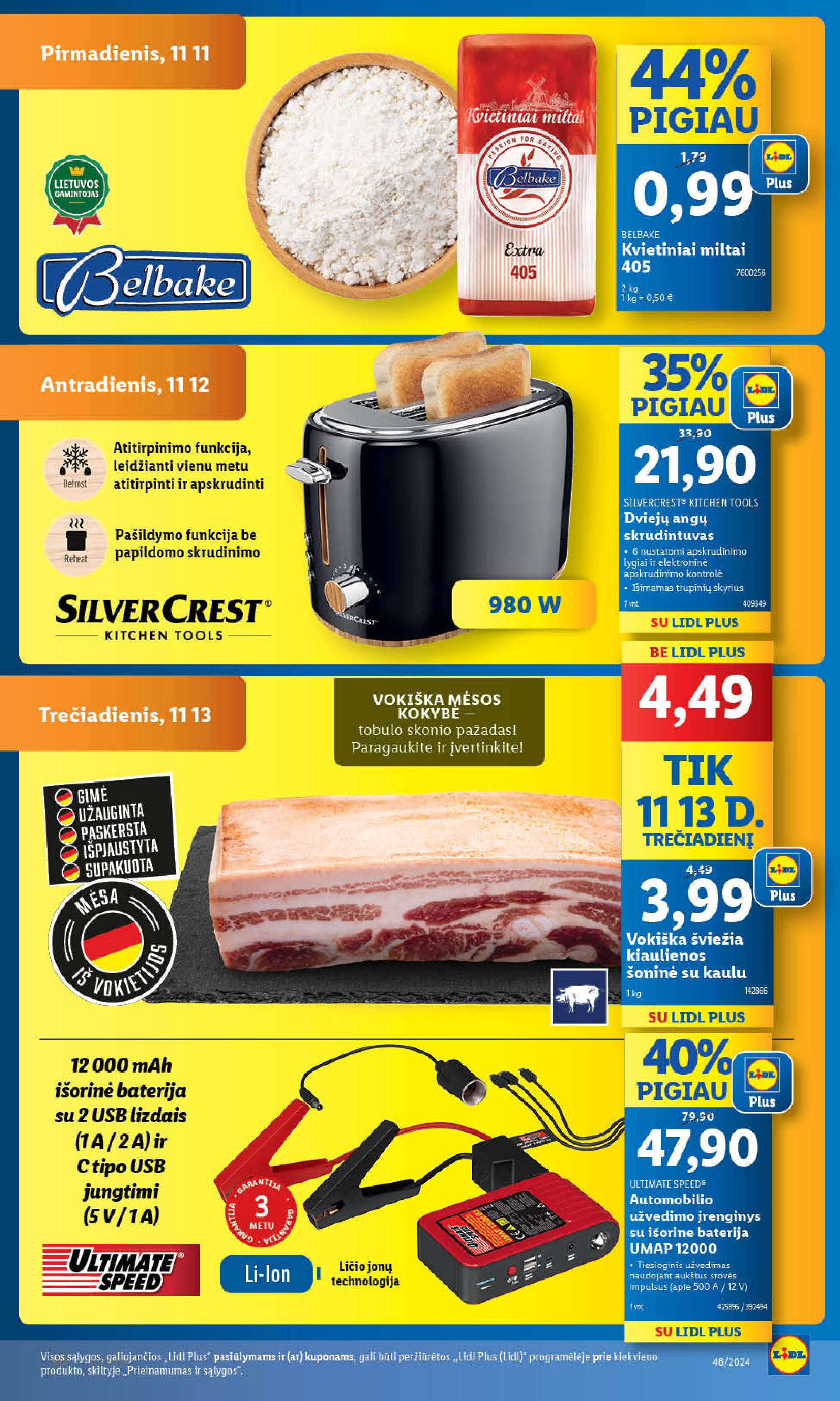 Naujausias LIDL kaininis katalogas 2024.11.11 - 2024.11.17
