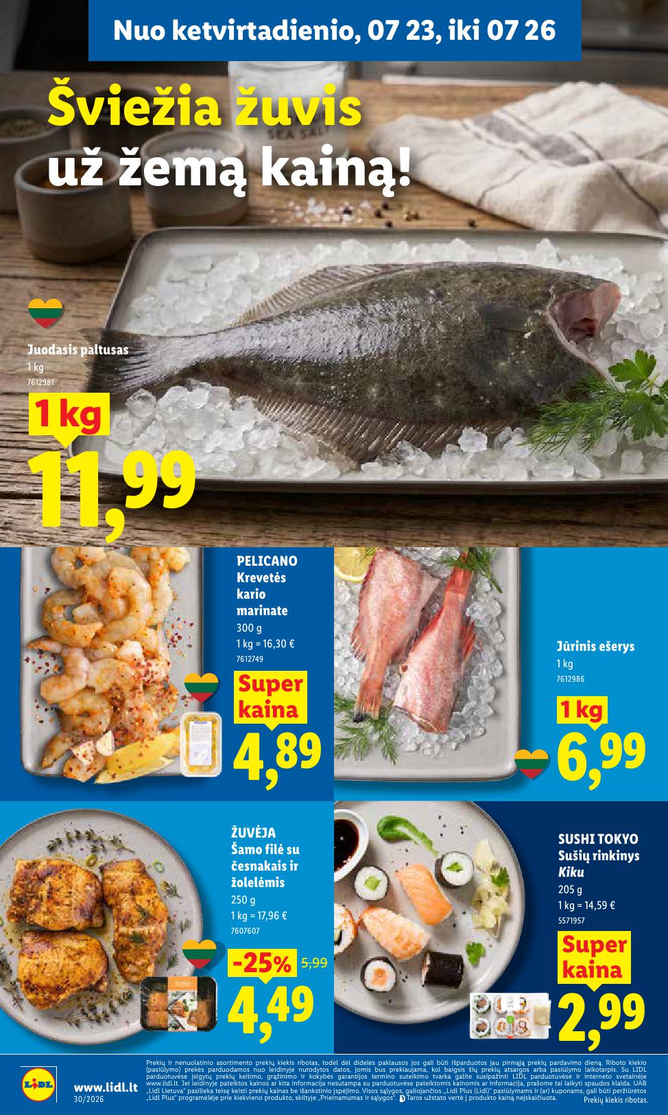 Naujausias LIDL kaininis katalogas 2026.07.20 - 2026.07.26