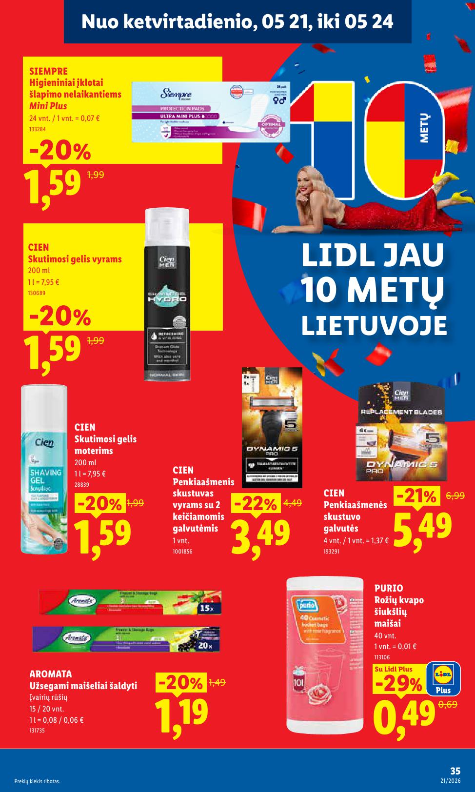 Naujausias LIDL kaininis katalogas 2026.05.18 - 2026.05.24