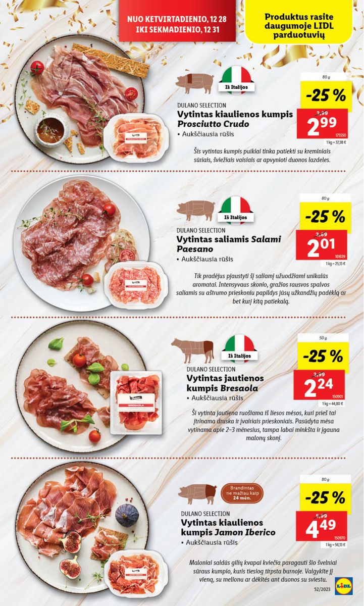 Naujausias LIDL kaininis katalogas 2023.12.26 - 2023.12.31