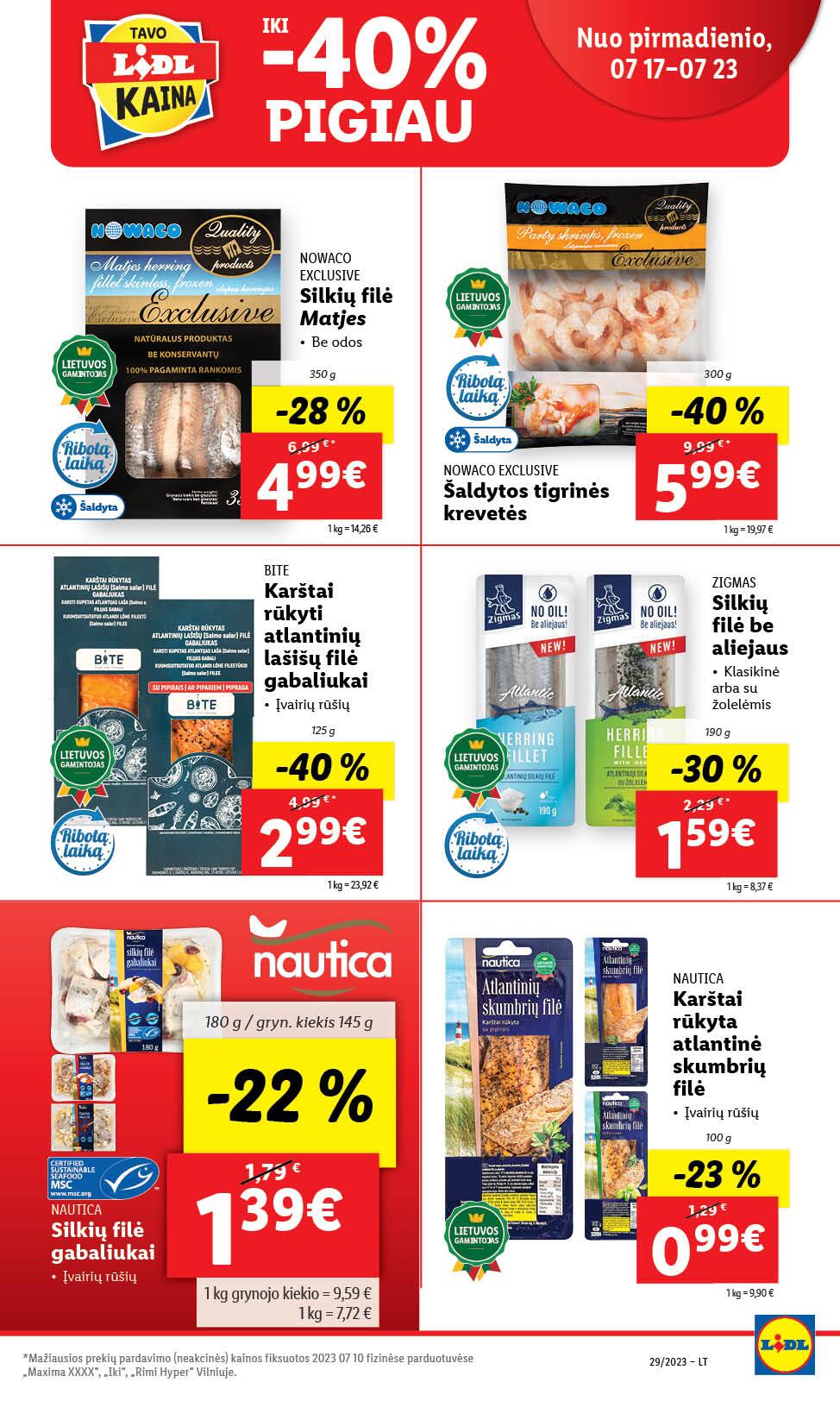 Naujausias LIDL kaininis katalogas 2023.07.17 - 2023.07.23