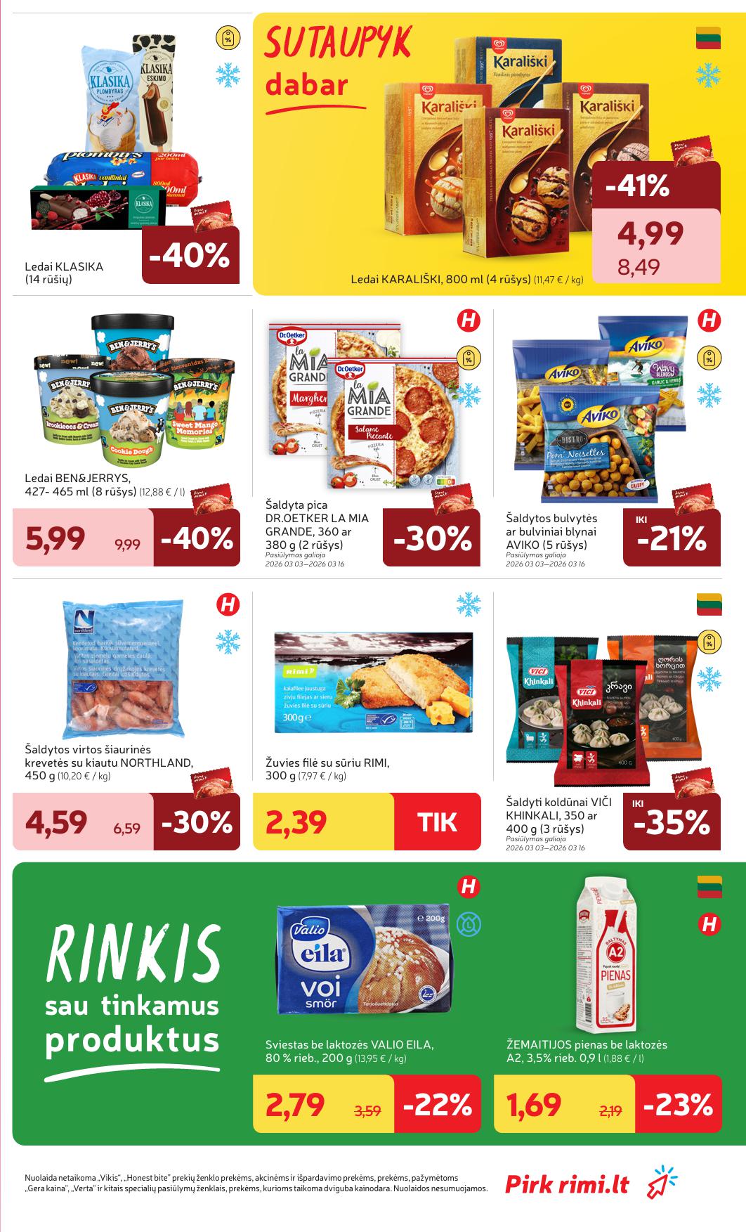 Naujausias RIMI kaininis katalogas 2026.03.10 - 2026.03.16