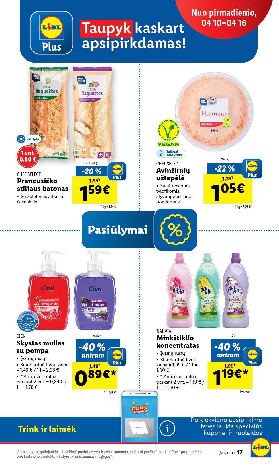 Naujausias LIDL kaininis katalogas 2023.04.10 - 2023.04.16