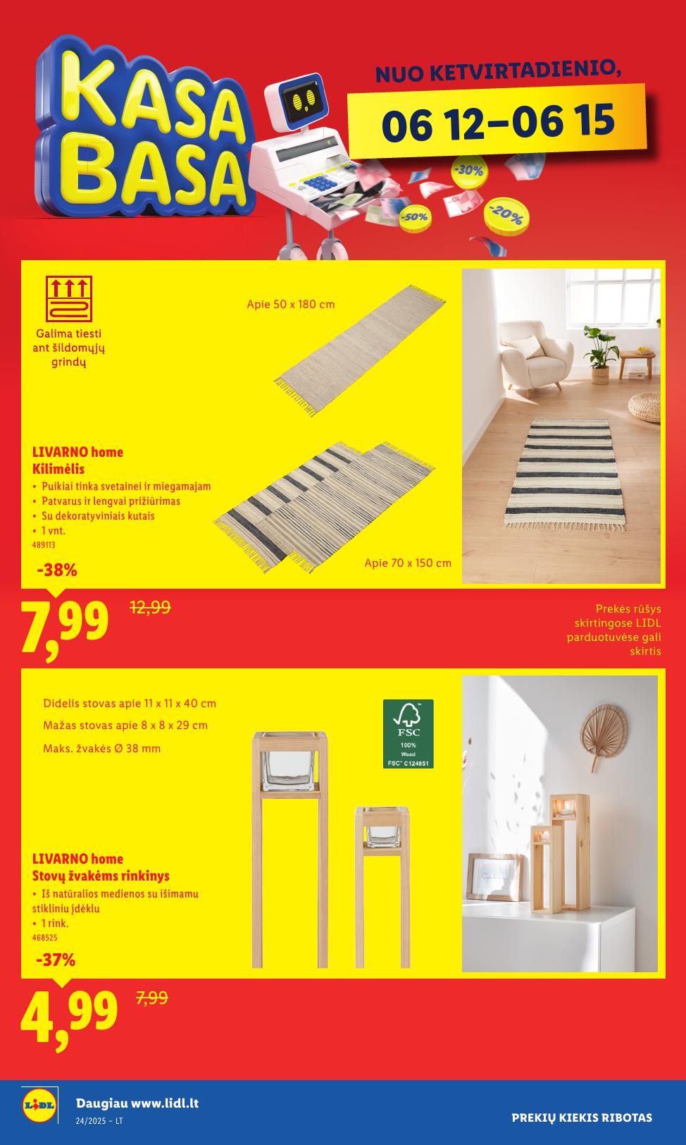 LIDL ne maisto prekių leidinys 2025.06.09 - 2025.06.15