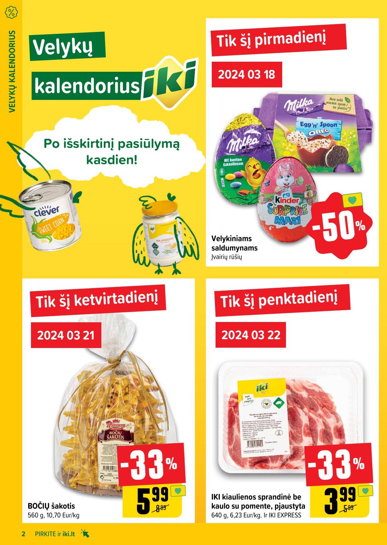 Naujausias IKI kaininis katalogas 2024.03.18 - 2024.03.24