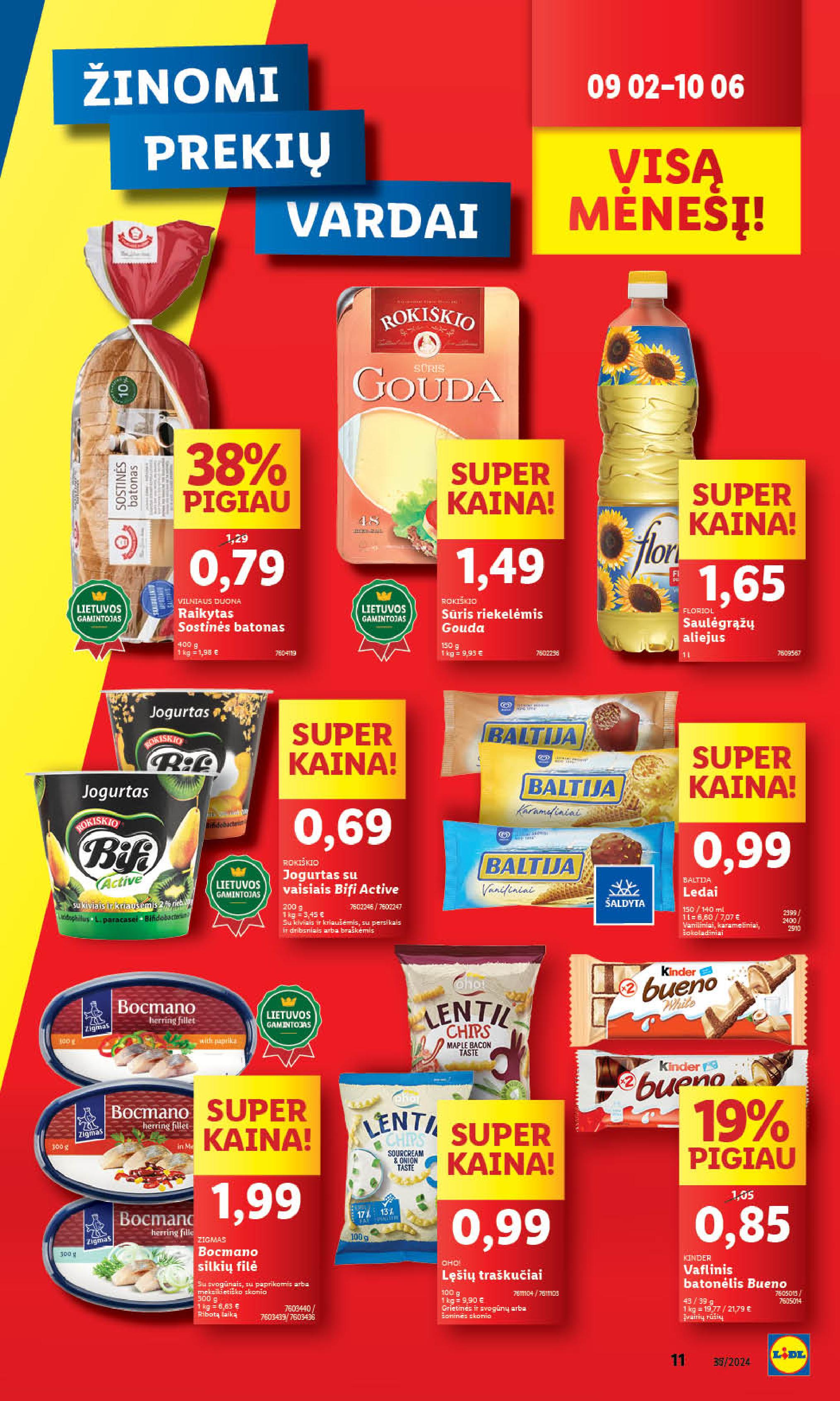 Naujausias LIDL kaininis katalogas 2024.09.09 - 2024.09.15