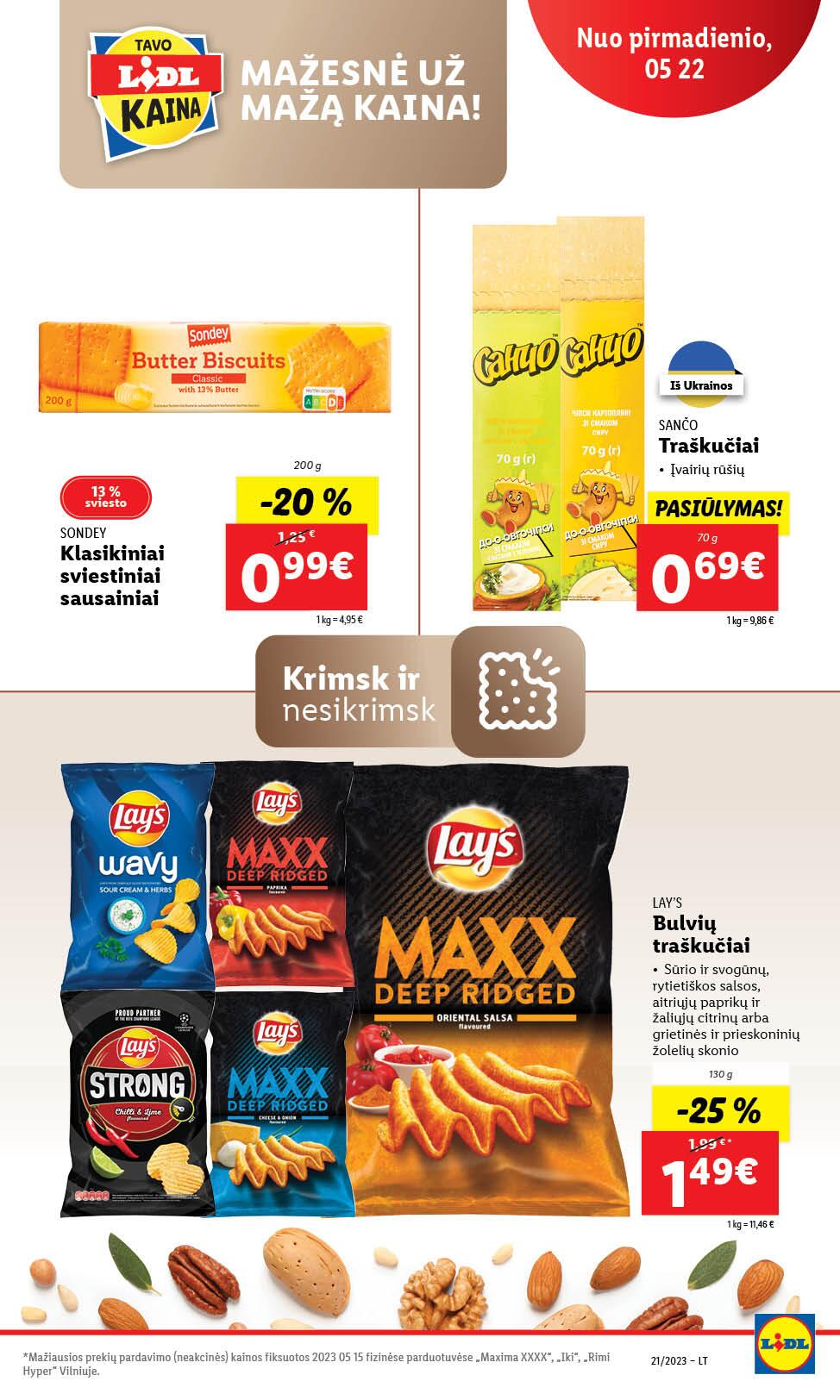 Naujausias LIDL kaininis katalogas 2023.05.22 - 2023.05.28