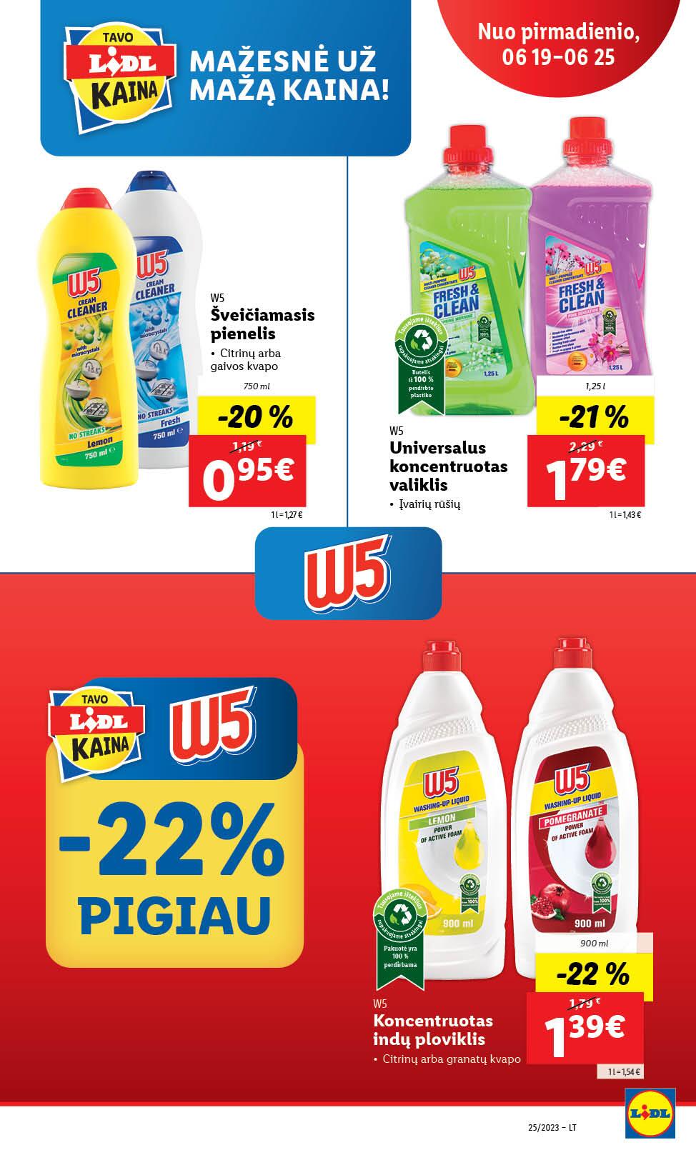 Naujausias LIDL kaininis katalogas 2023.06.19 - 2023.06.25