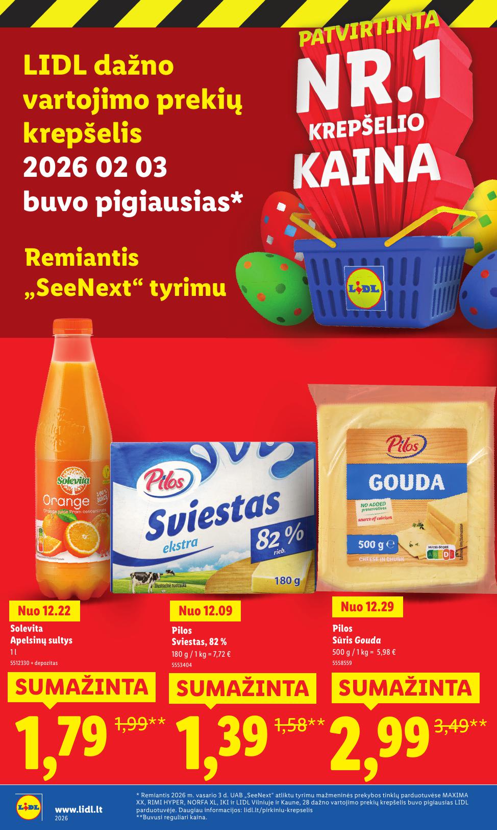 LIDL katalogas "Didysis kainų mažinimas"
