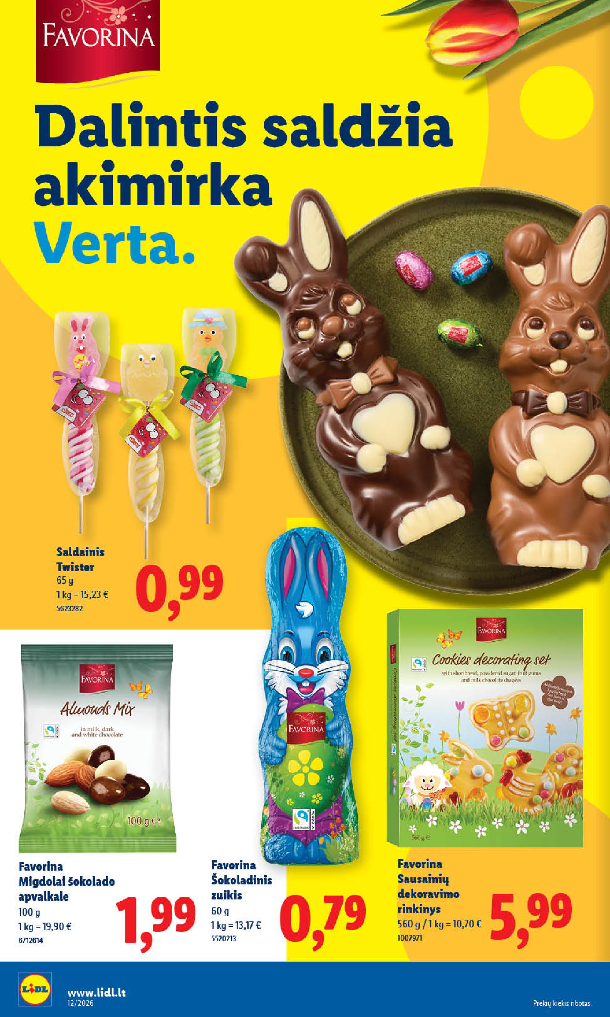 Naujausias LIDL kaininis katalogas 2026.03.16 - 2026.03.22