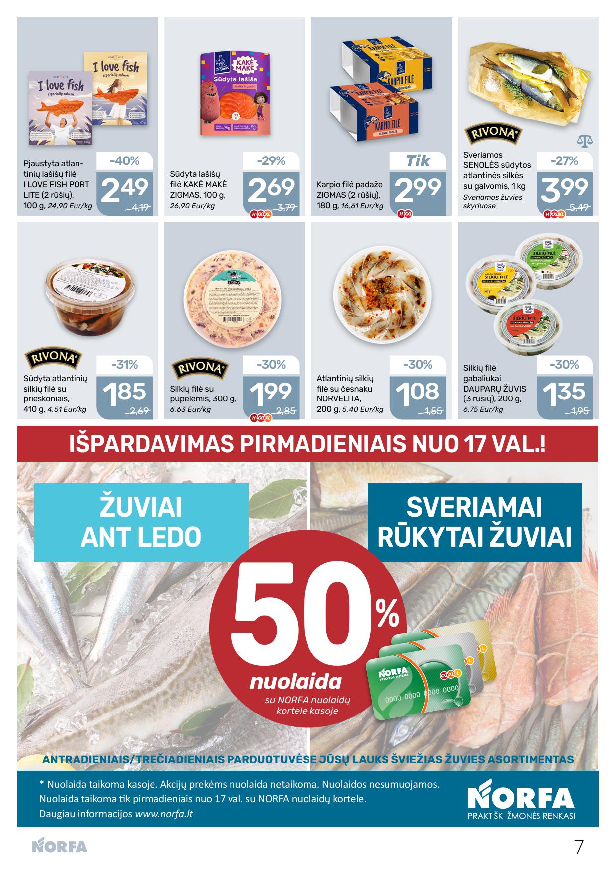 Naujausias NORFA kaininis katalogas 2026.10.15 - 2026.10.28