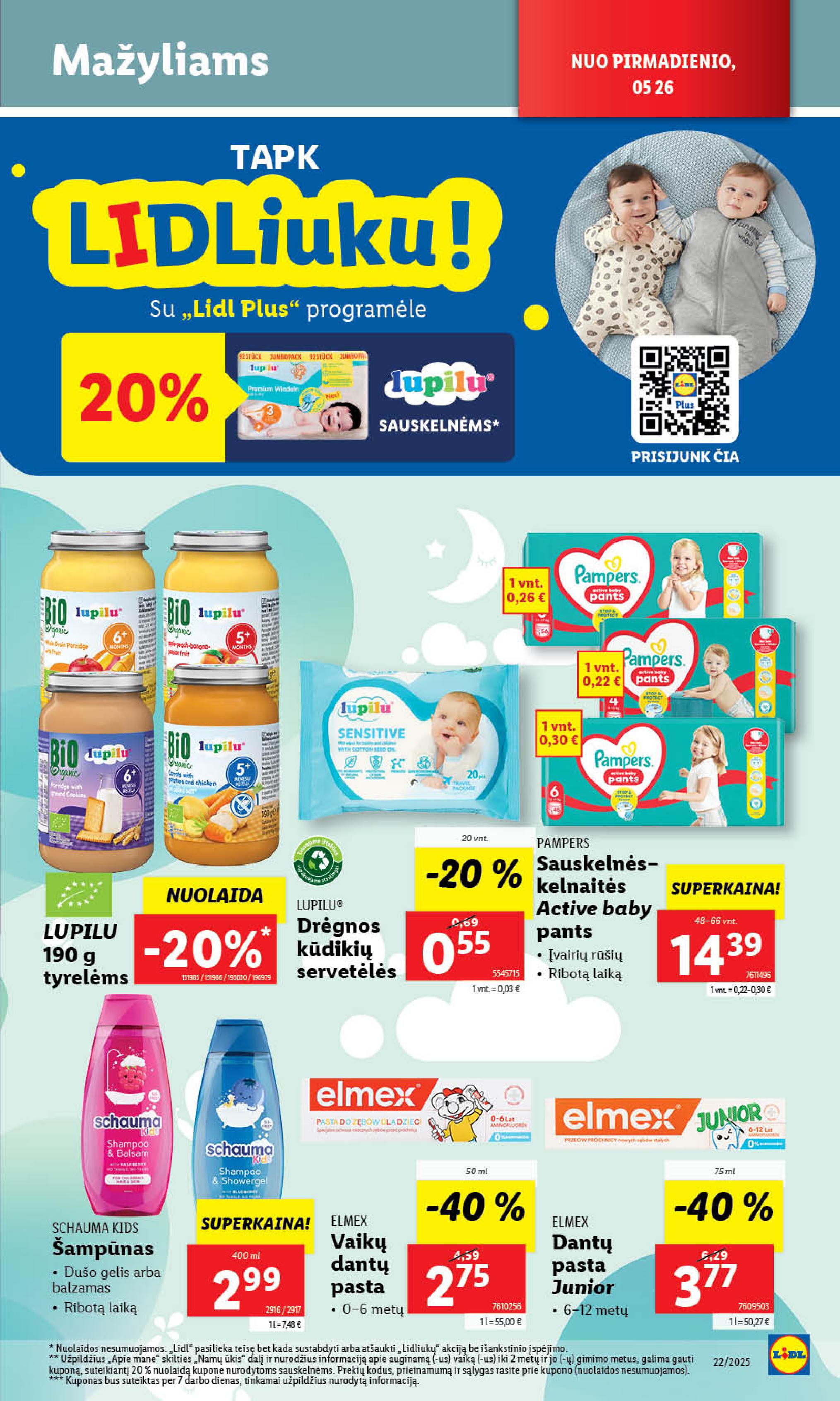 Naujausias LIDL kaininis katalogas 2025.05.26 - 2025.06.01