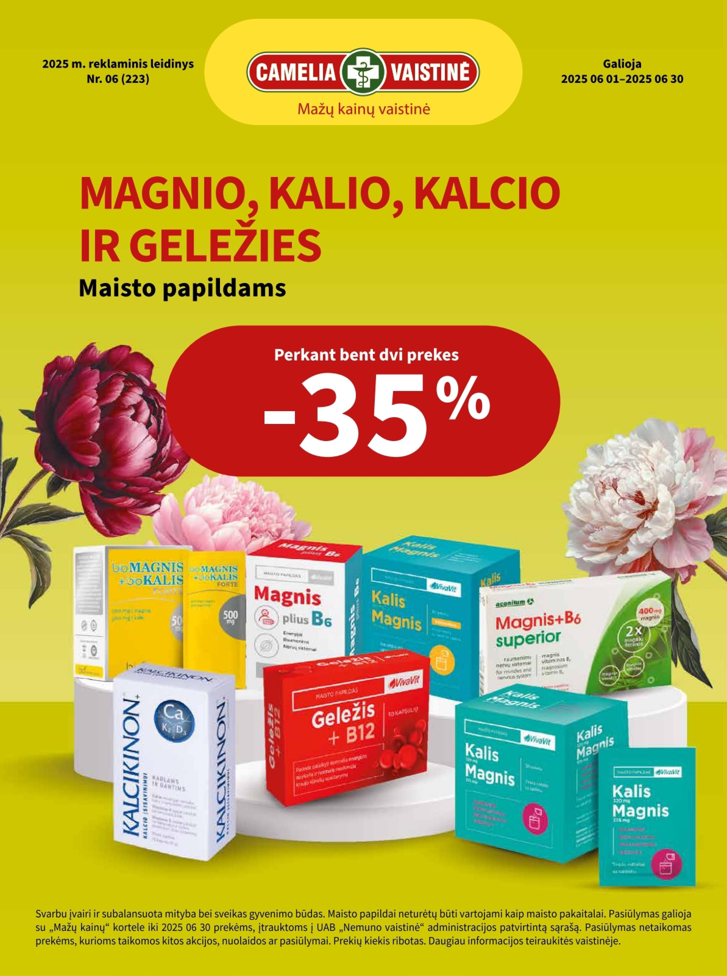 Naujas CAMELIA leidinys nuo 2025.06.01 iki 2025.06.30
