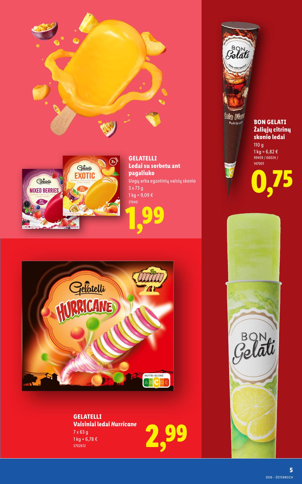 LIDL katalogas "Daugiau ledų, daugiau vasaros"