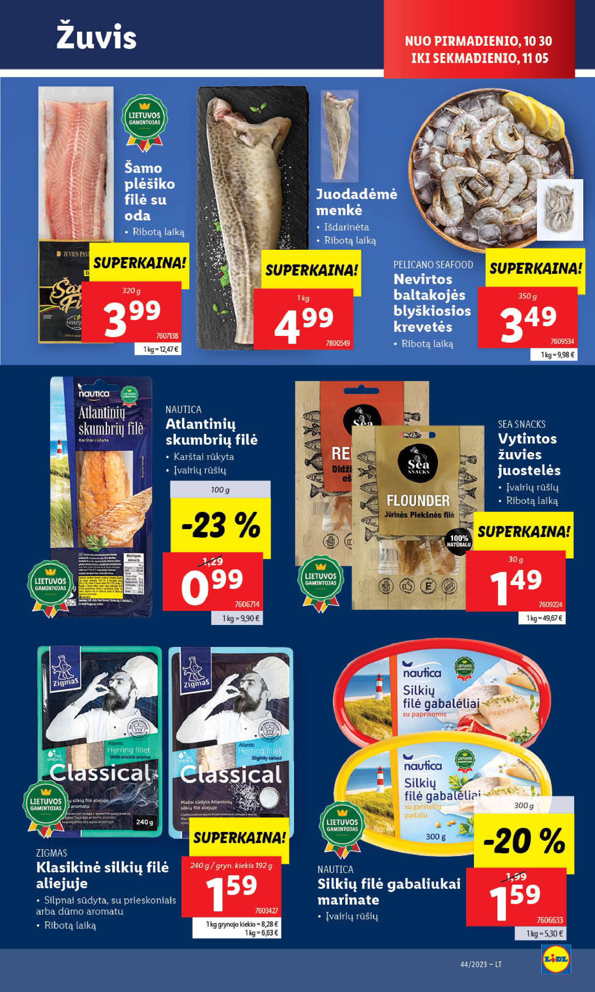 Naujausias LIDL kaininis katalogas 2023.10.30 - 2023.11.05