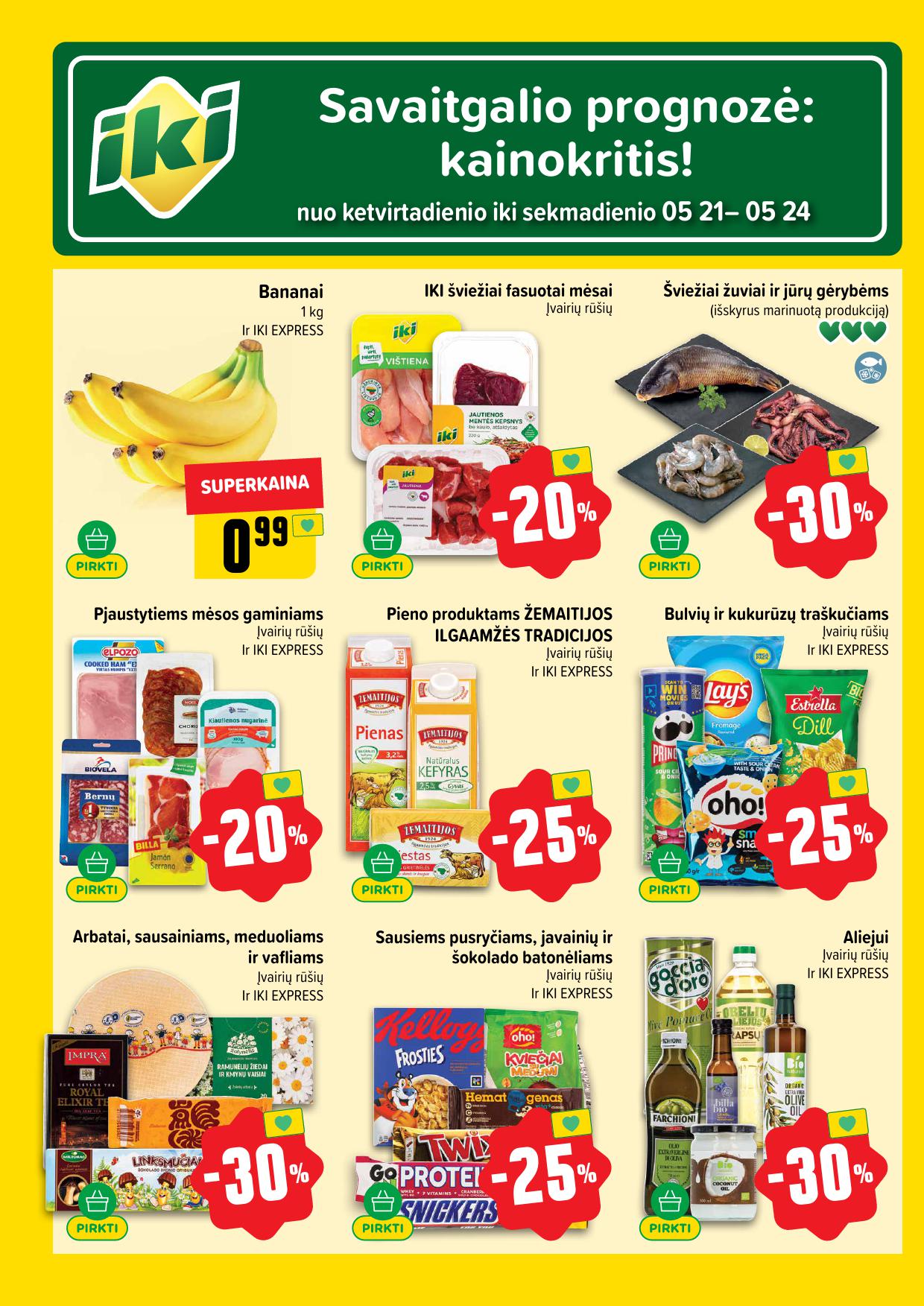 Naujausias IKI kaininis katalogas 2026.05.18 - 2026.05.24