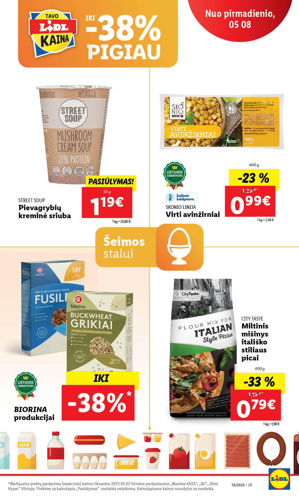 Naujausias LIDL kaininis katalogas 2023.05.08 - 2023.05.14