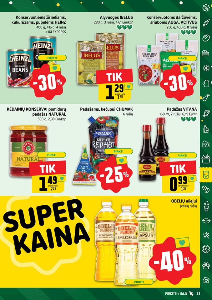 Naujausias IKI kaininis katalogas 2024.12.30 - 2025.01.05