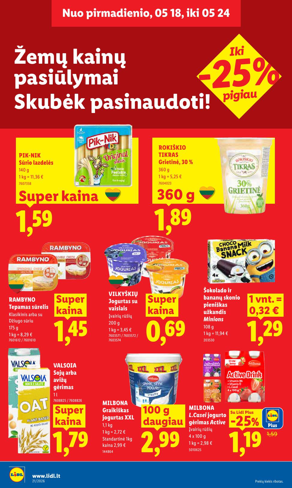 Naujausias LIDL kaininis katalogas 2026.05.18 - 2026.05.24
