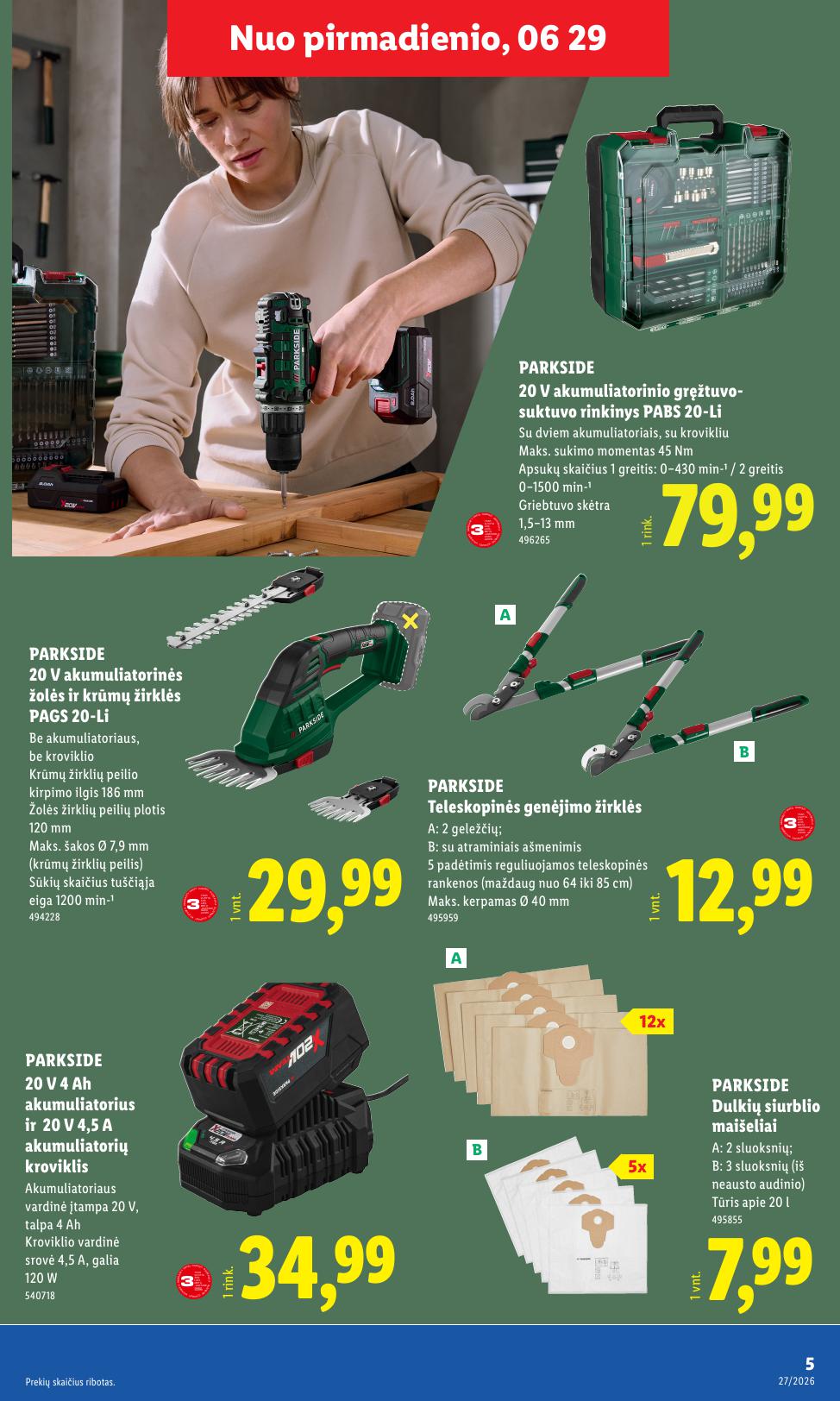 LIDL ne maisto prekių leidinys 2026.06.29 - 2026.07.05