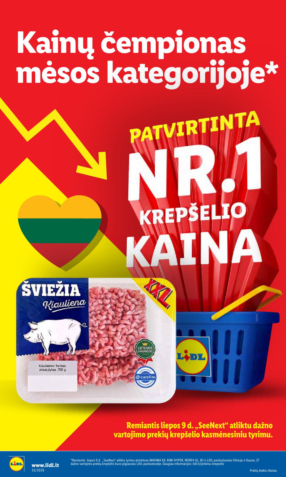Naujausias LIDL kaininis katalogas 2026.08.10 - 2026.08.16
