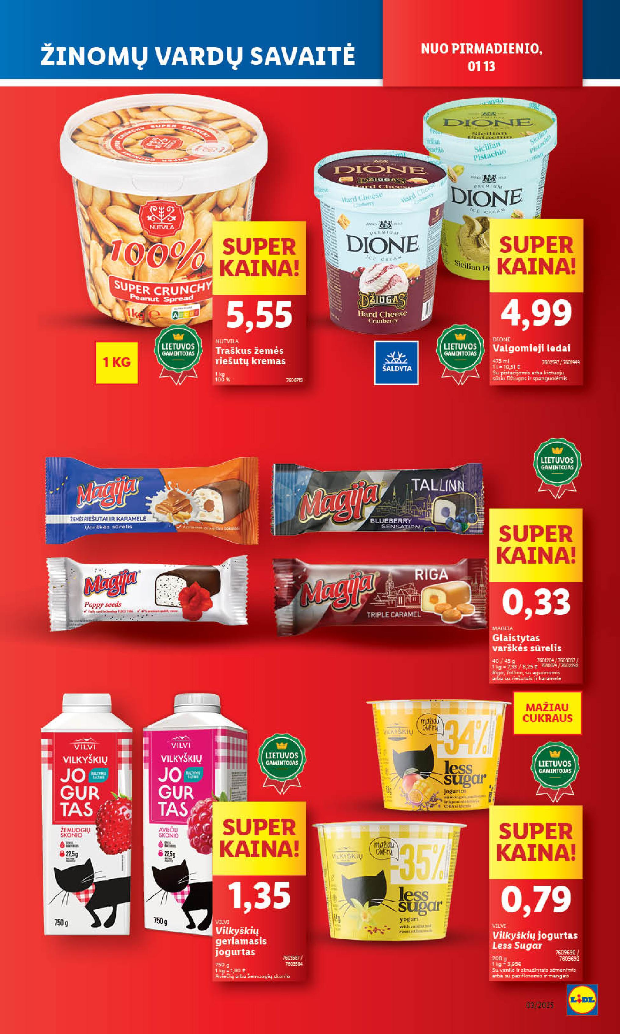 Naujausias LIDL kaininis katalogas 2025.01.13 - 2025.01.19