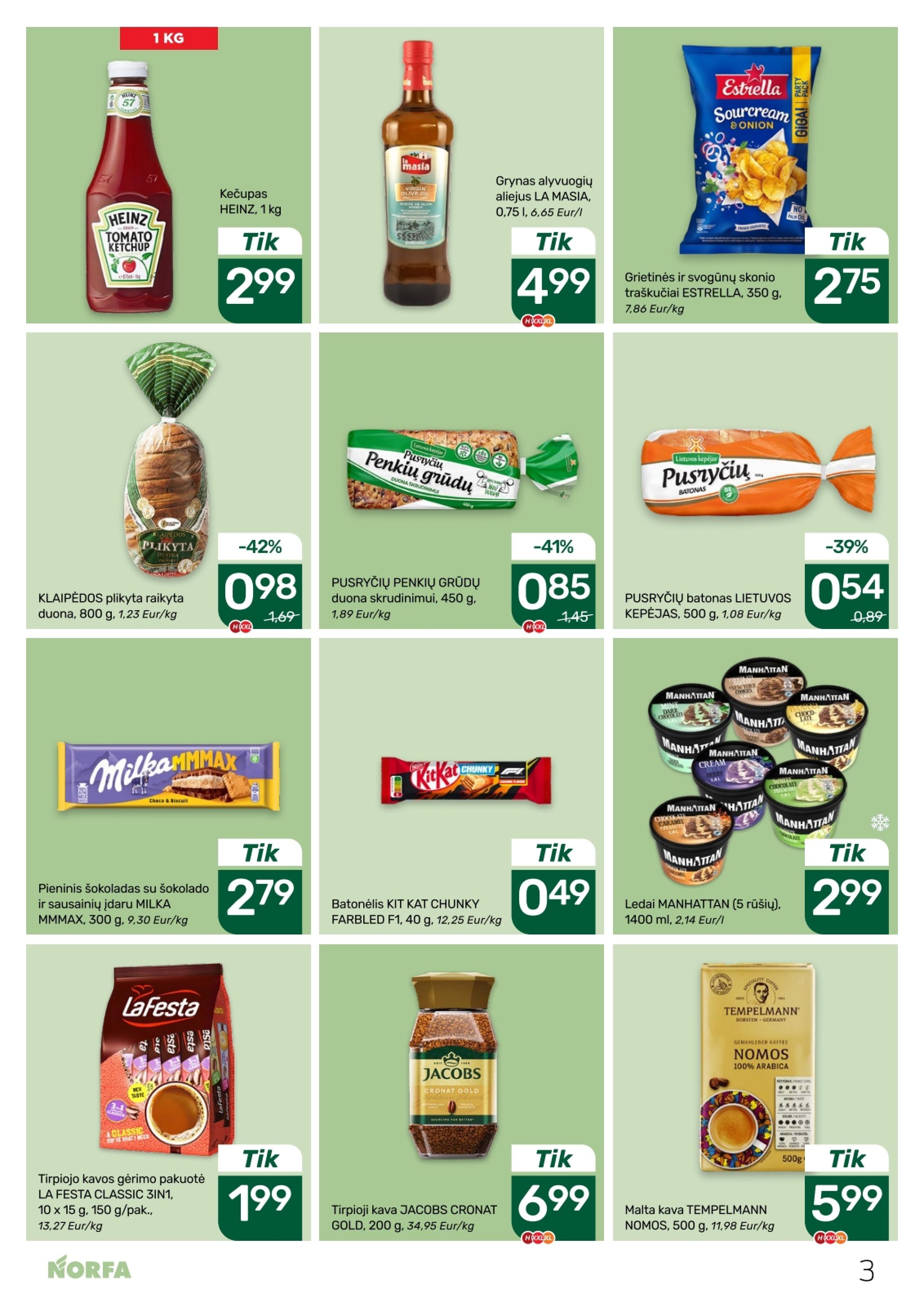 Naujausias NORFA kaininis katalogas 2026.03.19 - 2026.04.01