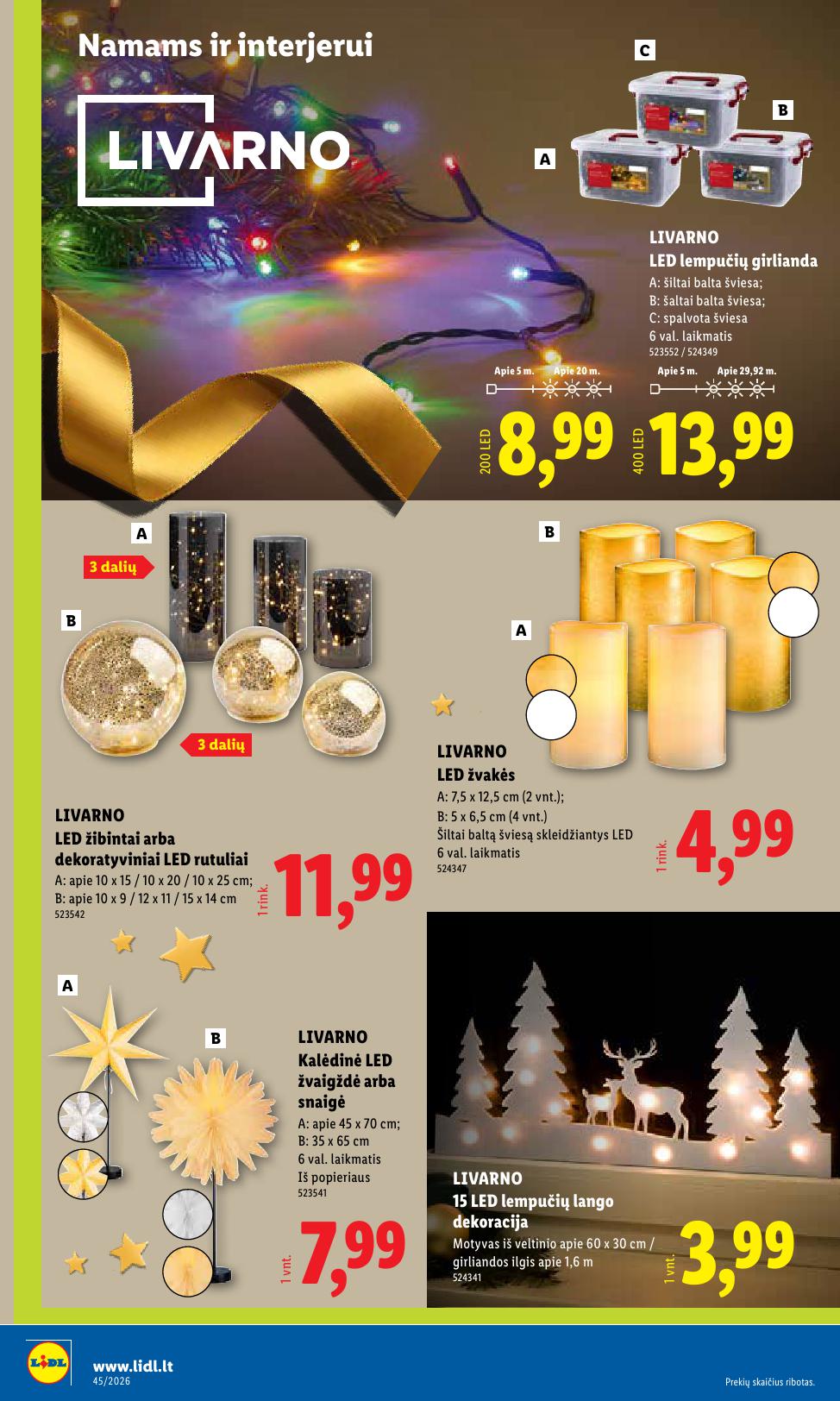 LIDL ne maisto prekių leidinys 2026.11.02 - 2026.11.08