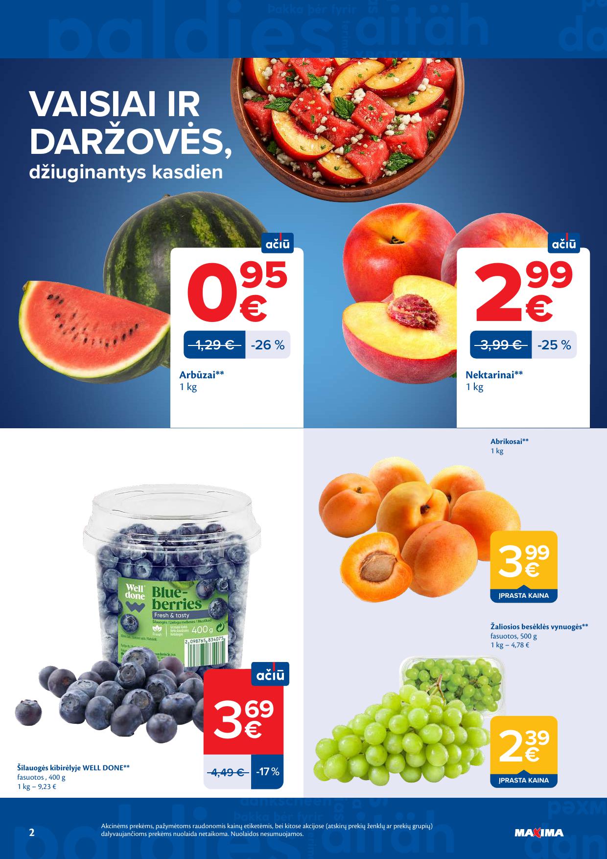 MAXIMA akcijų ir nuolaidų leidinys Nr.25 2026.06.16 - 2026.06.22