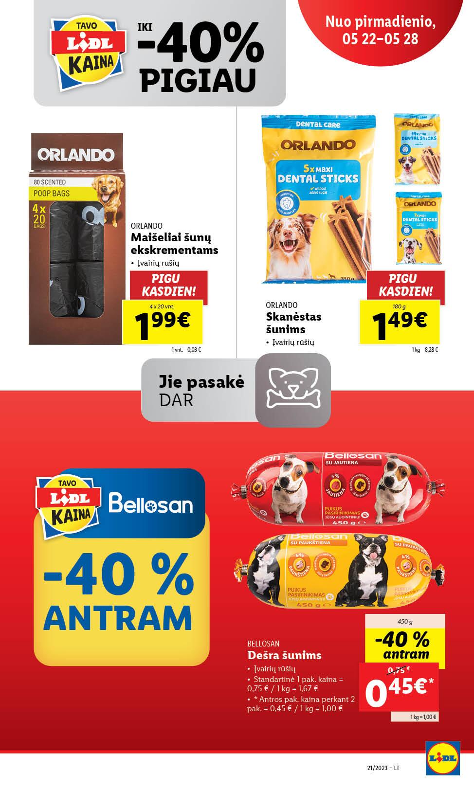 Naujausias LIDL kaininis katalogas 2023.05.22 - 2023.05.28