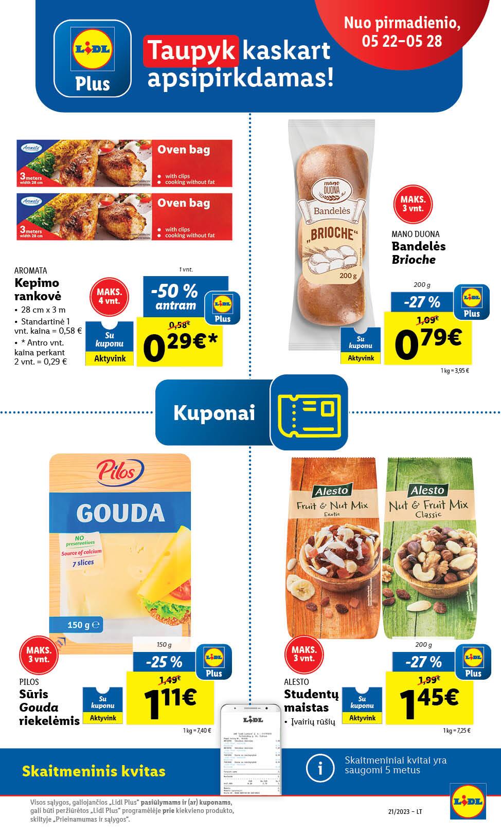 Naujausias LIDL kaininis katalogas 2023.05.22 - 2023.05.28