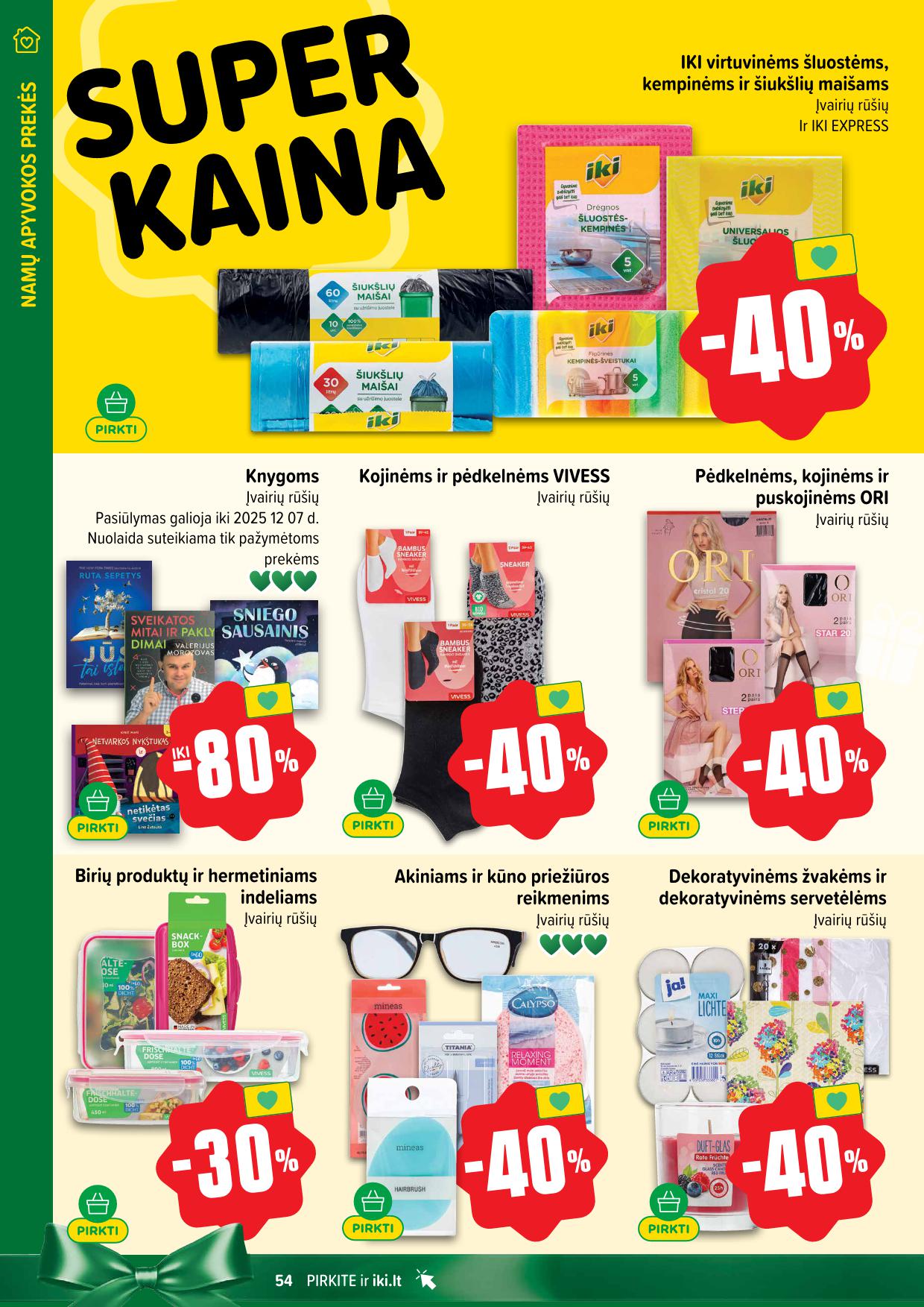 Naujausias IKI kaininis katalogas 2025.11.10 - 2025.11.16