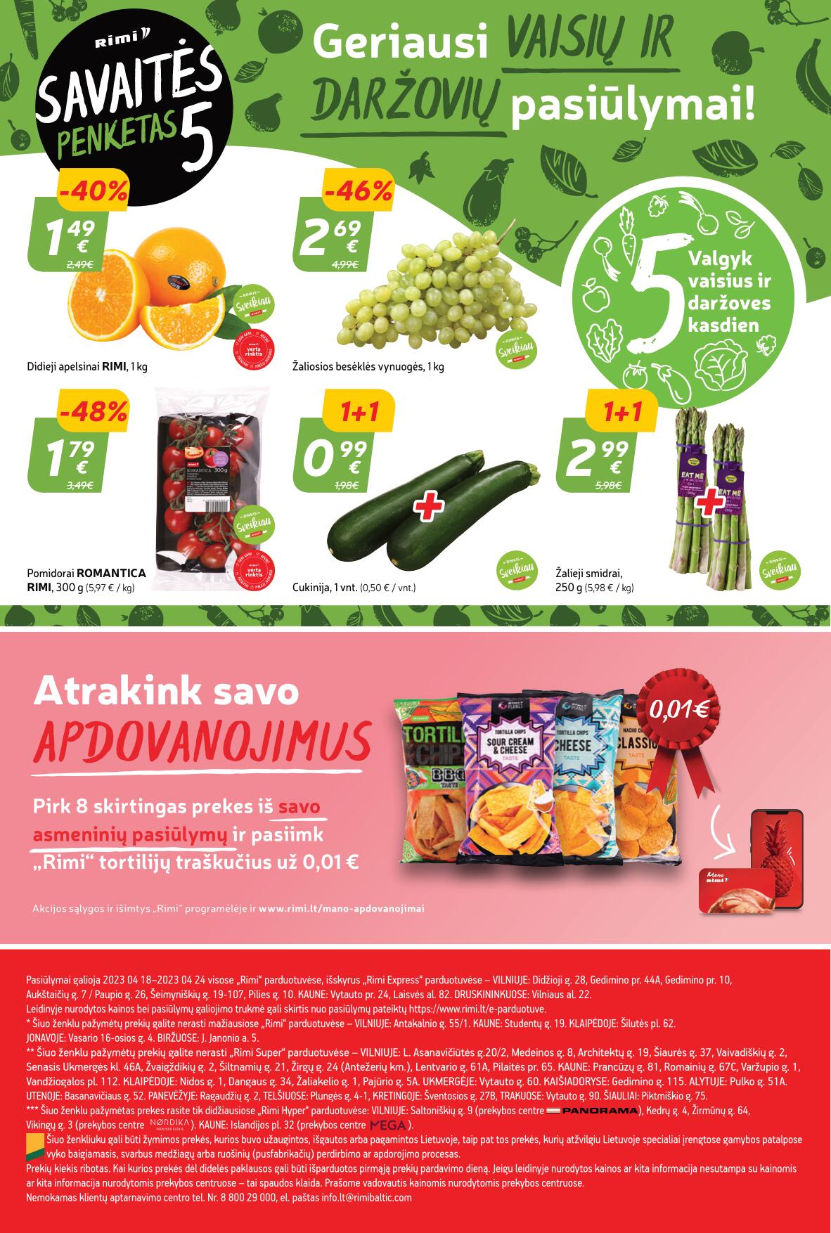 Naujausias RIMI kaininis katalogas 2023.04.18 - 2023.04.24