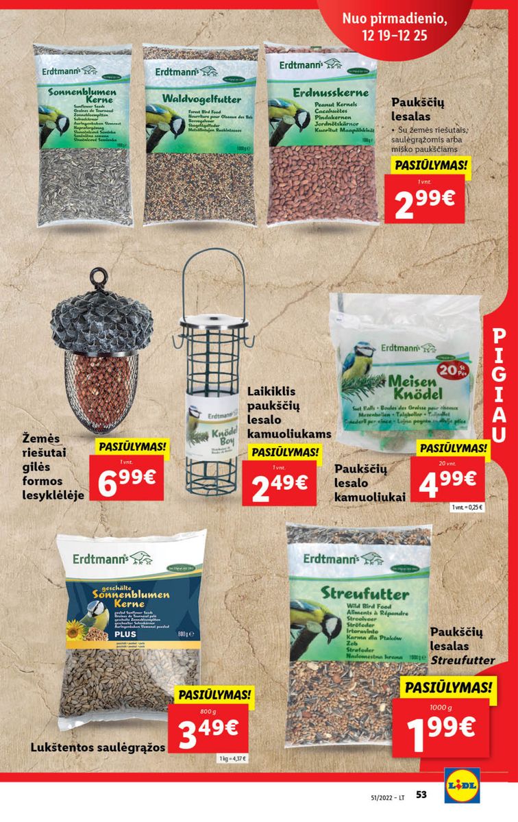 Naujausias LIDL kaininis katalogas 2022.12.19 - 2022.12.25