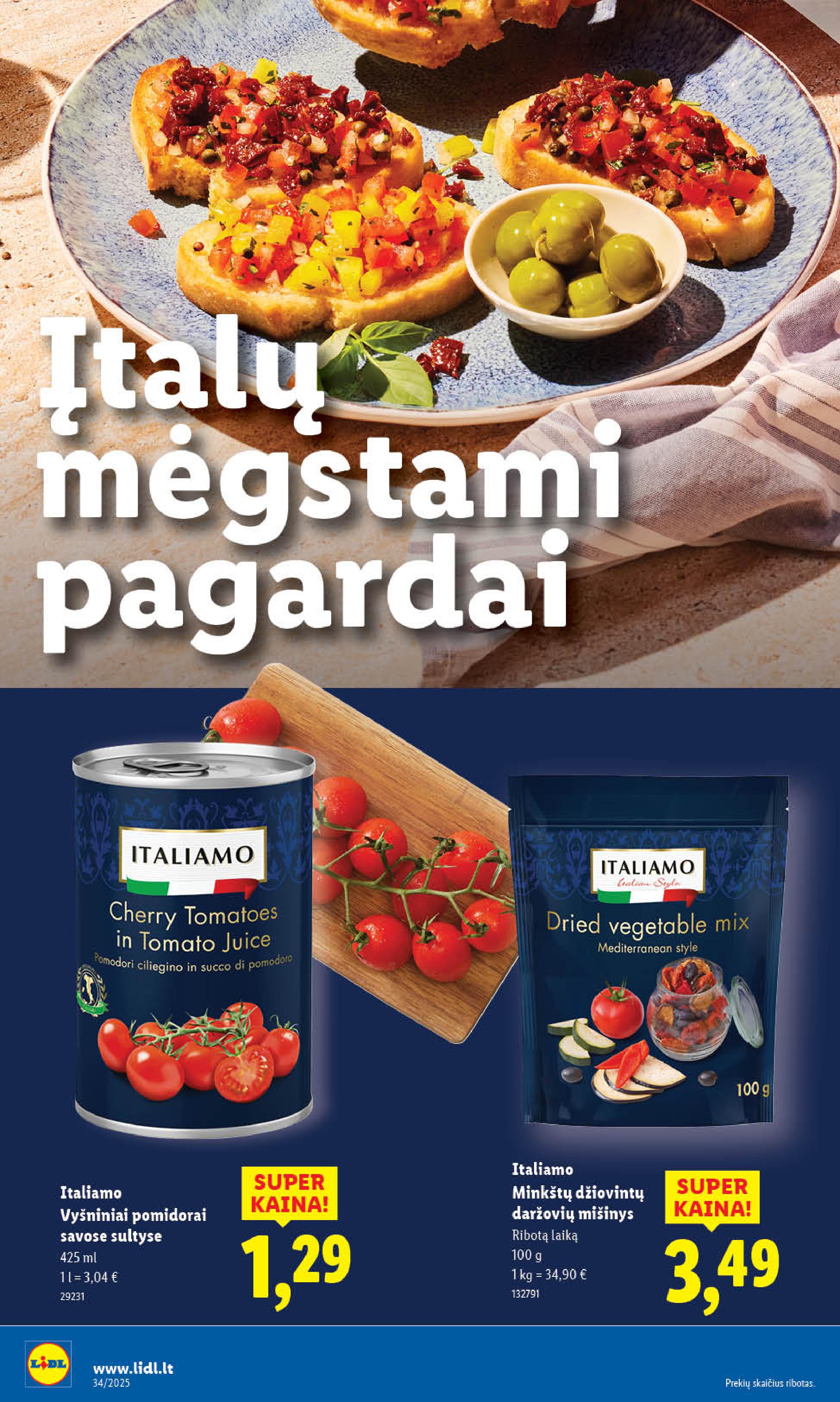 Naujausias LIDL kaininis katalogas 2025.08.18 - 2025.08.24