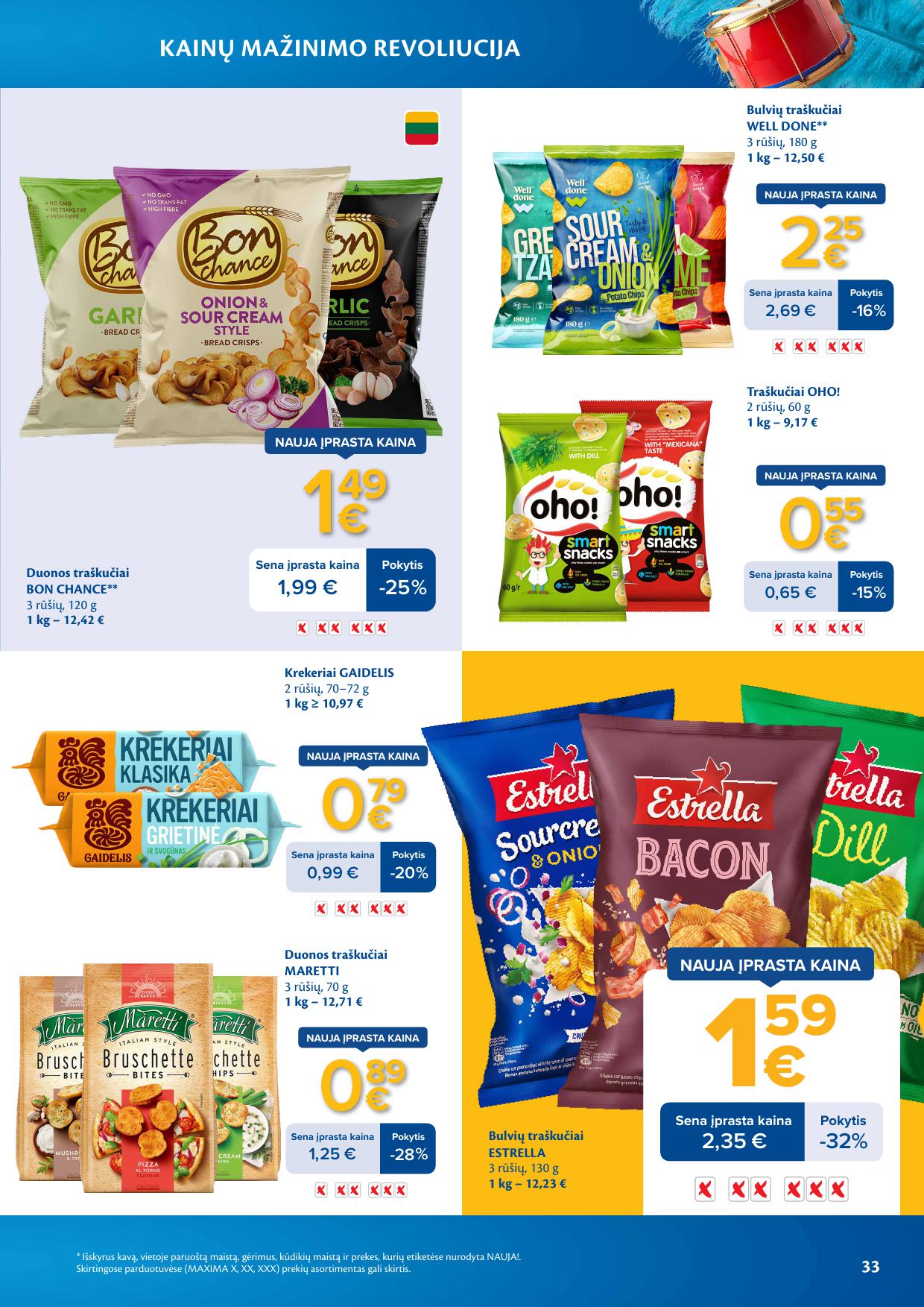 MAXIMA nuolaidų leidinys "Kainų mažinimo revoliucija" 2026.03.03 - 2026.03.09