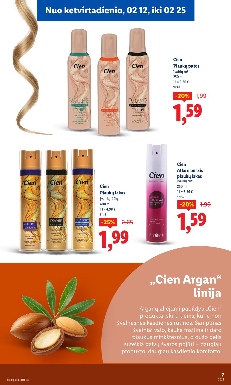 LIDL nuolaidų katalogas "Grožio festivalis" galioja nuo 2026.02.12