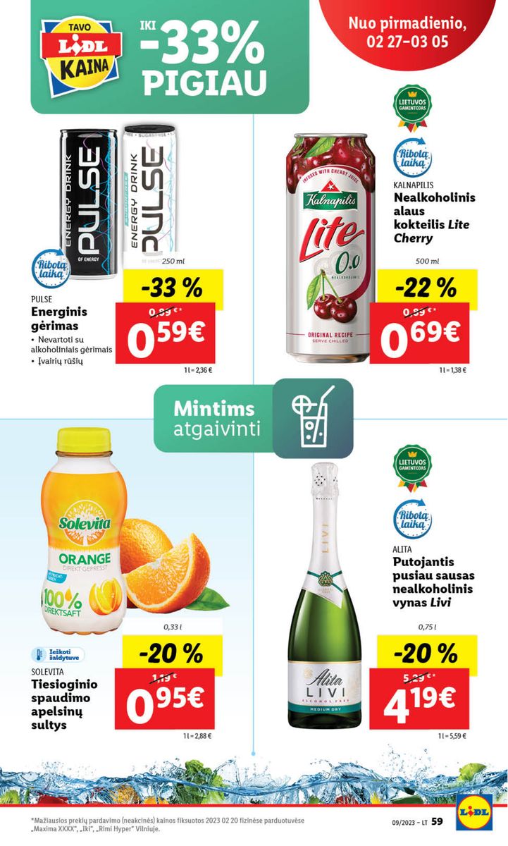 Naujausias LIDL kaininis katalogas 2023.02.27 - 2023.03.05