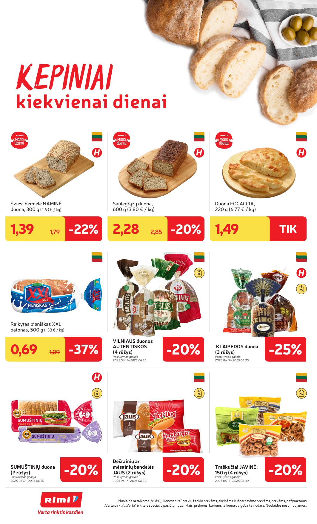 Naujausias RIMI kaininis katalogas 2025.06.17 - 2025.06.23