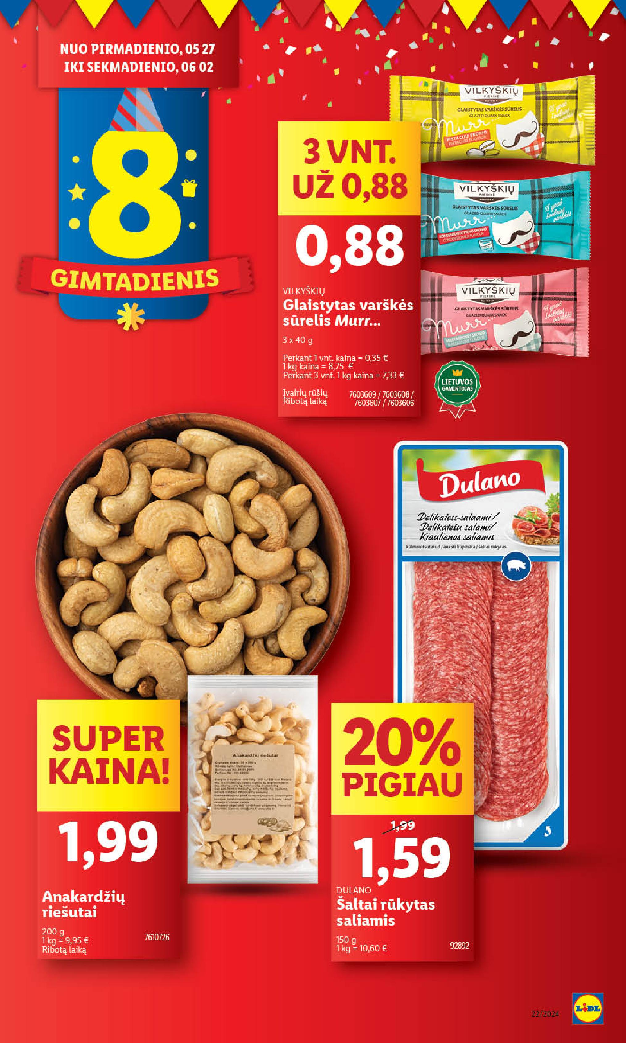 Naujausias LIDL kaininis katalogas 2024.05.27 - 2024.06.02